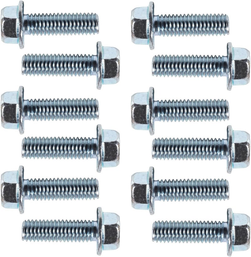 BEONEO 551664 for Chevy Intake Manifold Bolt 3/8-16x1 Chevrolet V8 Small Blocks 265 283 305 327 350 383 400 for MS 90314-2 Intake Manifold Gasket 1955-1995 10.9 High Strength Zinc Coated 12 Bolts - Image 4
